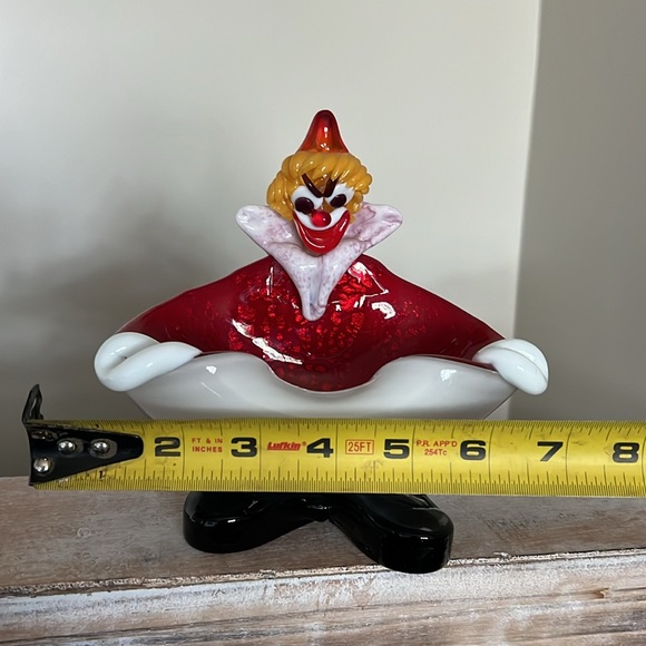 Murano Blown Glass Sculptured Whimsical Clown - Picture 10 of 13